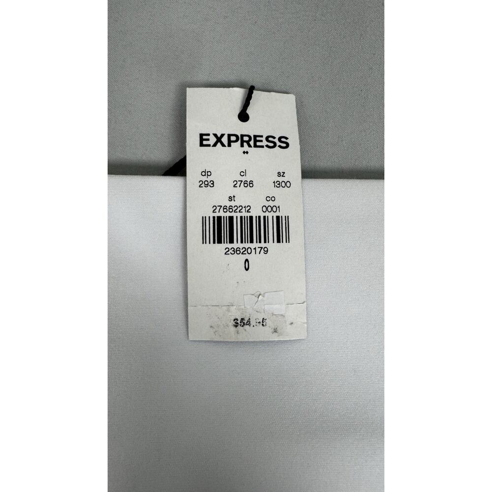 Express White High Rise Pencil Skirt NWT Women’s Size 0 Office Career - Picture 3 of 16